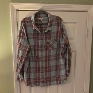 True Craft Multicolor Plaid Button-Down Shirt